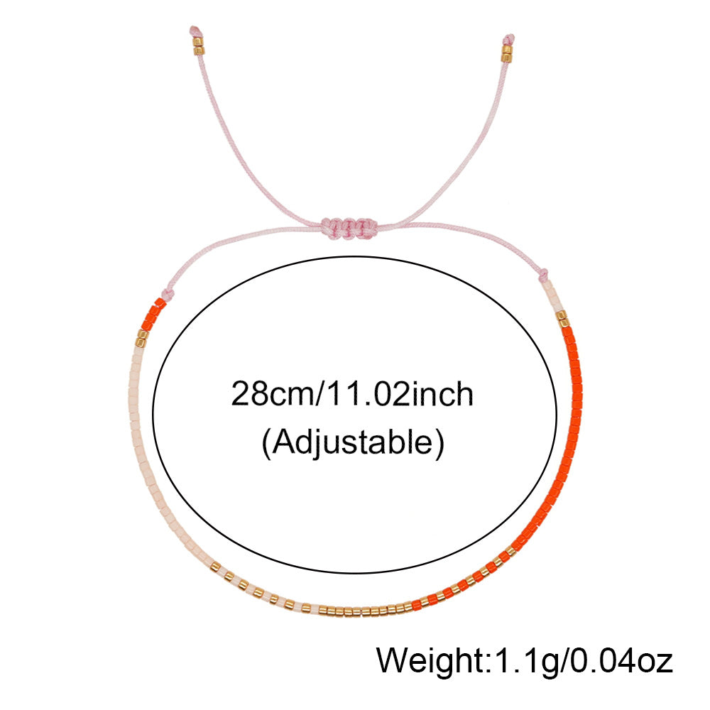 Bohemian Style Colorful Bead Bracelet For Girls