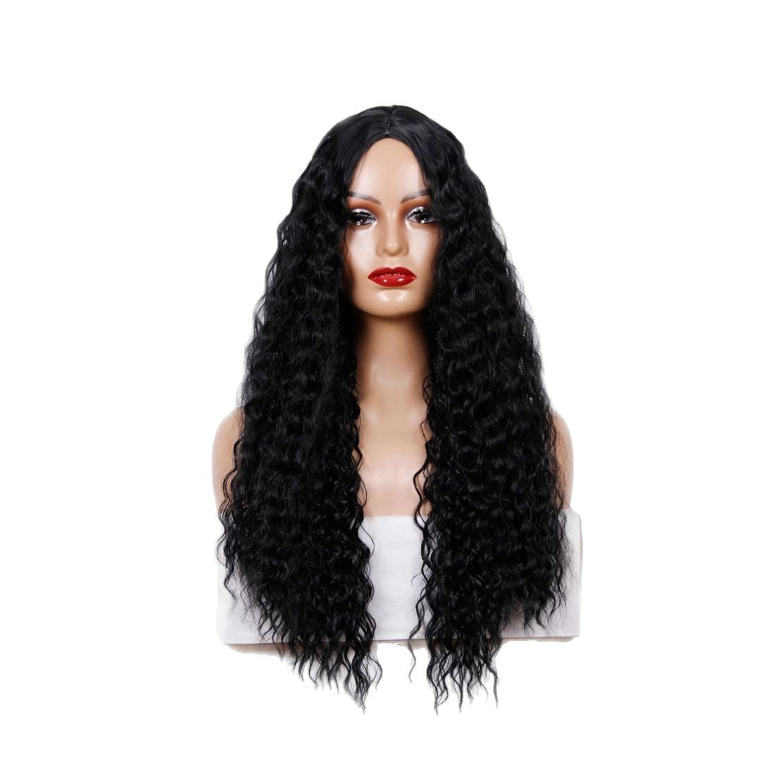 Medium Long Curly Hair Wave Synthetic Wigs