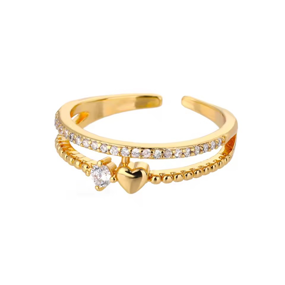 Heart Zircon Fashion Ring For Women