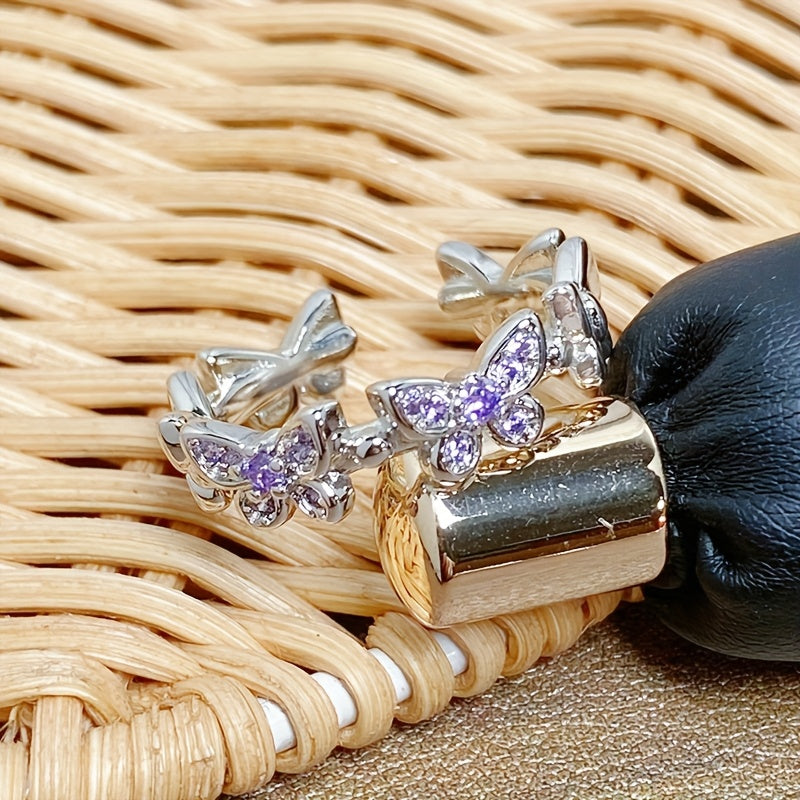 1 Piece Fashion Personalized Butterfly Open Ring For Women, Adjustable